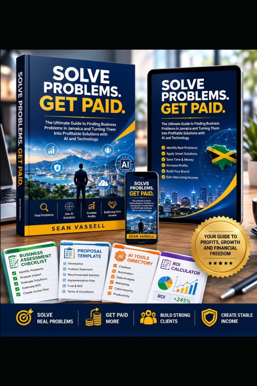 Solve Problems. Get Paid. by Sean Vassell — promotional artwork